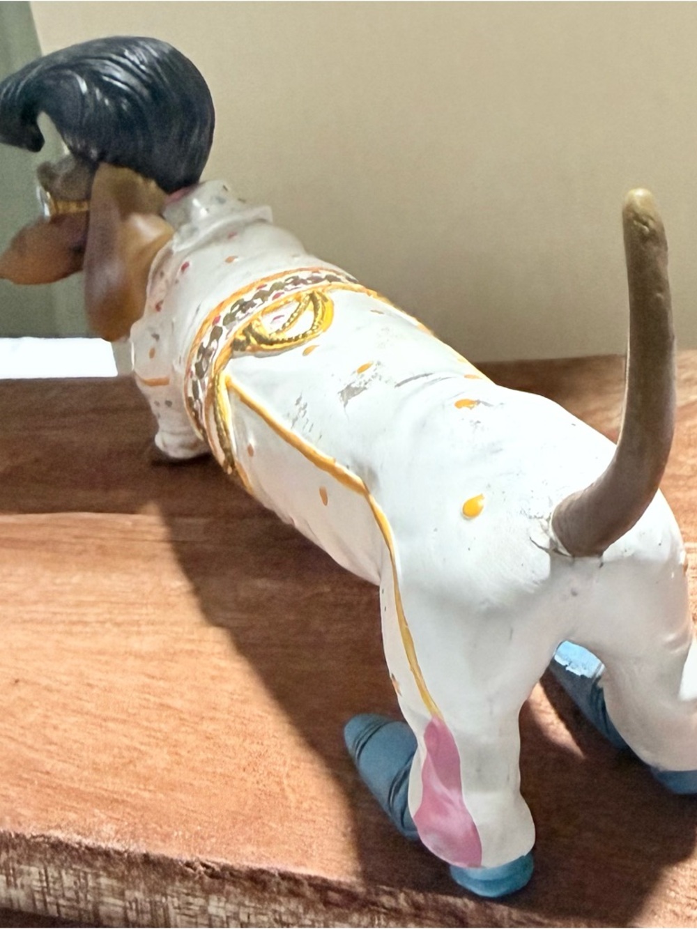 Hamilton  Collection The King Weiner Elvis Dachshund Figurine Doxie Dog  7” Long - Picture 5 of 6